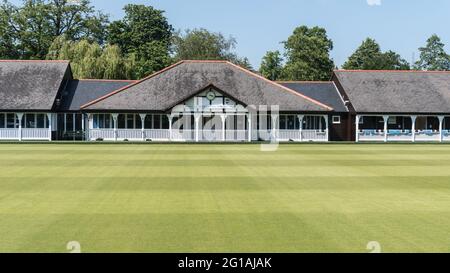 Stade du bowling anglais, Leamington Spa Banque D'Images