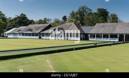 Stade du bowling anglais, Leamington Spa Banque D'Images