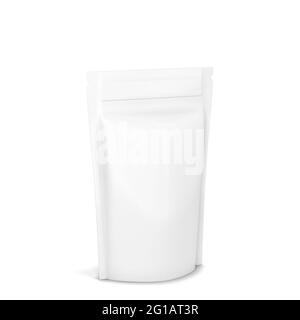 Maquette de l'ensemble fermeture éclair vierge. illustration 3d isolée sur fond blanc Banque D'Images