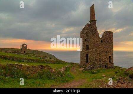 West Wheal Owles Engine House Banque D'Images