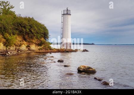 Le phare de Maltzien sur l'île de Ruegen, Mecklembourg-Poméranie occidentale, Allemagne Banque D'Images