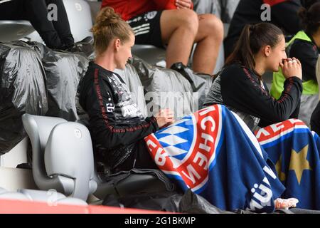 Munich, Allemagne. 06e juin 2021. Lors du match Frauen Bundesliga entre le FC Bayern Munich et Eintracht Frankfurt au campus du FC Bayern, Allemagne. Crédit: SPP Sport presse photo. /Alamy Live News Banque D'Images