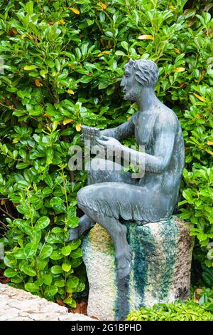 Statue de bronze d'un Centaur sur le terrain de Schloss Ringberg en Bavière Allemagne Banque D'Images