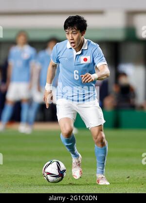 Fukuoka, Japon. 5 juin 2021. Wataru Endo (JPN) football : rencontre internationale amicale entre le Japon 6-0 Ghana au stade Best Denki à Fukuoka, Japon . Credit: AFLO/Alay Live News Banque D'Images