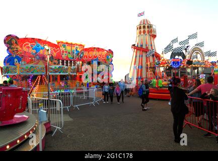 Hunstanton, Pleasure Beach, Funfair, Norfolk, Angleterre Banque D'Images