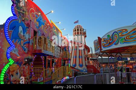 Hunstanton, Pleasure Beach, Funfair, Norfolk, Angleterre Banque D'Images