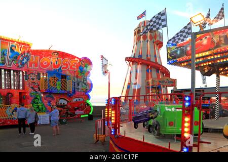 Hunstanton, Pleasure Beach, Funfair, Norfolk, Angleterre Banque D'Images