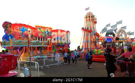 Hunstanton, Pleasure Beach, Funfair, Norfolk, Angleterre Banque D'Images