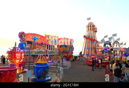 Hunstanton, Pleasure Beach, Funfair, Norfolk, Angleterre Banque D'Images