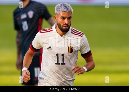 06-06-2021: Voetbal: Belgie contre Kroatie: Brussel BRUSSEL, BELGIQUE - JUIN 6: Yannick Carrasco de Belgique pendant le match international amical entre Banque D'Images