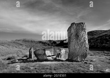 Cercle de pierres d'Uragh sur la péninsule de Beara, comté de Kerr, Irlande - John Gollop Banque D'Images