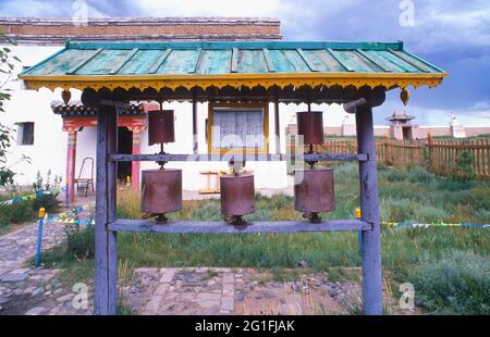 Temple de Laviran, monastère d'Erdene Zuu, Karakorum, Mongolie Banque D'Images