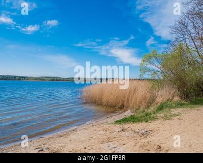 Lac sur le district des lacs de Mecklenburg Banque D'Images