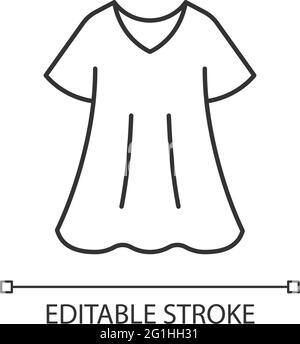 Robe sportive Linear Icon Illustration de Vecteur