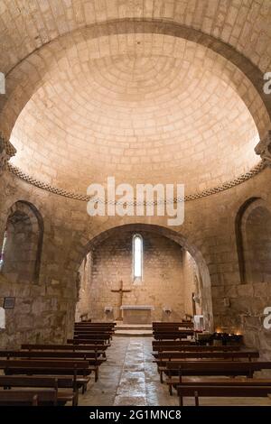 France, Gers, Larresingle, labellisé les plus Beaux villages de France (les plus beaux villages de France), église Saint Sigismond Banque D'Images