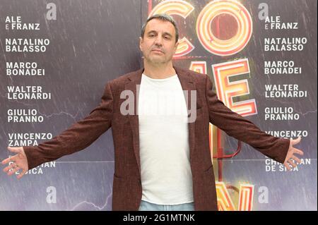 Rome, Italie. 07e juin 2021. Walter Leonardi assiste au film de photocall des comédiens au palais Meridien Visconti à Rome. Crédit : SOPA Images Limited/Alamy Live News Banque D'Images