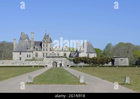 France, Finistère, Saint Vougay, château de Kerjean Banque D'Images