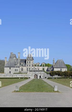 France, Finistère, Saint Vougay, château de Kerjean Banque D'Images