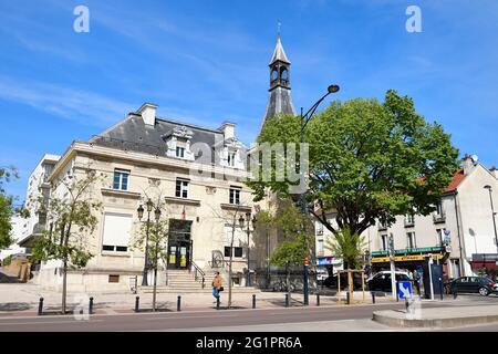 France, Val de Marne, Champigny sur Marne, la vieille mairie du centre-ville Banque D'Images