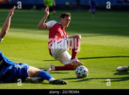 Stade Broendby, Copenhague, Danemark. 6 juin 2021. Andreas Christensen au Danemark contre la Bosnie-Herzégovine sur le stade Broendby, Copenhague, Danemark. Kim Price/CSM/Alamy Live News Banque D'Images