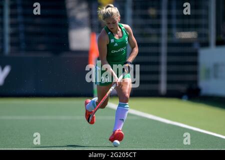 AMSTELVEEN, PAYS-BAS - JUIN 7 : Chloe Watkins d'Irlande lors du match des championnats d'Europe de hockey entre l'Irlande et l'Écosse au Wagener Stadion le 7 juin 2021 à Amstelveen, pays-Bas (photo de Gerrit van Keulen/Orange Pictures) Banque D'Images