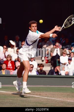 Alex Antonitsch, joueur de tennis autrichien, Wimbledon, Royaume-Uni 1990 Banque D'Images