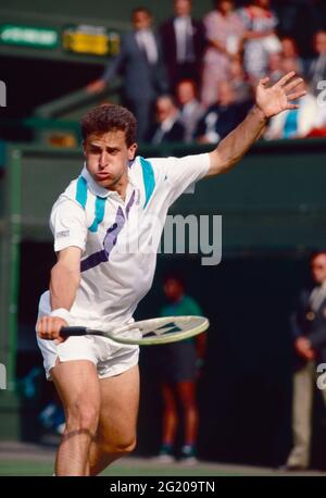 Alex Antonitsch, joueur de tennis autrichien, Wimbledon, Royaume-Uni 1990 Banque D'Images