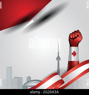 Joyeuses fêtes du Canada. Motif vectoriel Illustration de Vecteur