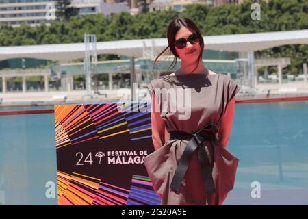 Malaga, Espagne. 7 juin 2021 (Malaga) l'actrice Paz Vega arrive avec son nouveau film de suspense et de terreur de 'la casa del caracol' dans la 24e édition du festival du film espagnol de Malaga Credit: CORDO PRESSE/Alay Live News Banque D'Images