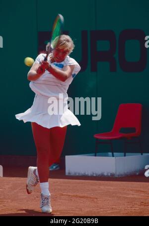 Joueur de tennis sud-africain Amanda Coetzer, European Open 1990 Banque D'Images