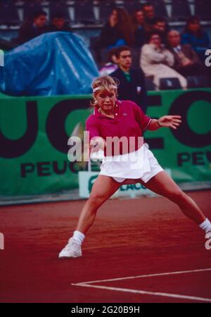 Joueur de tennis sud-africain Amanda Coetzer, Italien Open 1991 Banque D'Images