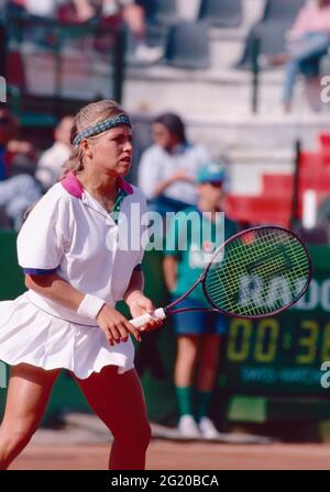 Joueur de tennis sud-africain Amanda Coetzer, Italien Open 1992 Banque D'Images