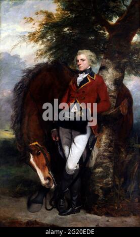 Capitaine George K. H. Coussmaker par Sir Joshua Reynolds (1723-1792) , huile sur toile, 1782 Banque D'Images