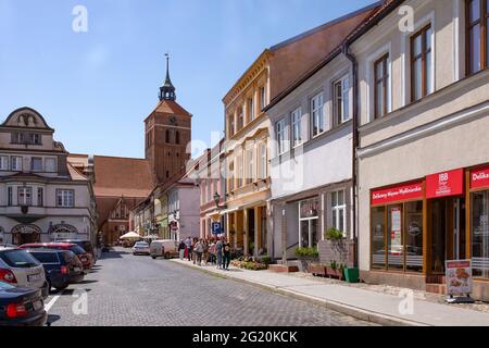 Reszel, Pologne - les monuments de la vieille ville de la cité médiévale. Banque D'Images