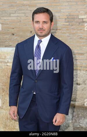 Rome, Italie. 07e juin 2021. Giovanni d'Antonio assiste à la 15e édition du Prix via Margutta au Parc archéologique du Colisée de Rome. Crédit : SOPA Images Limited/Alamy Live News Banque D'Images