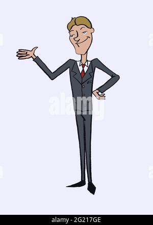 illustration homme d'affaires Banque D'Images