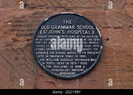 Old Grammar School (anciennement Hospital of St John Chapel), Hales Street, centre-ville, Coventry, West Midlands, Angleterre, Grande-Bretagne, Royaume-Uni, Europe Banque D'Images