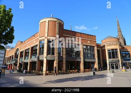 Quartier commerçant de Cathedral Lanes, Broadgate, centre-ville, Coventry, West Midlands, Angleterre, Grande-Bretagne, Royaume-Uni, Europe Banque D'Images