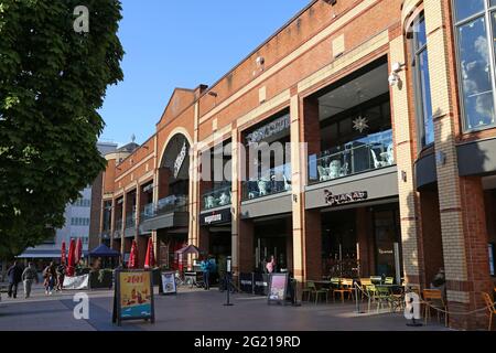 Quartier commerçant de Cathedral Lanes, Broadgate, centre-ville, Coventry, West Midlands, Angleterre, Grande-Bretagne, Royaume-Uni, Europe Banque D'Images