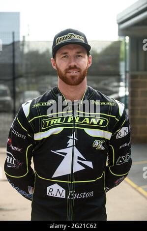 MANCHESTER, ROYAUME-UNI. 7 JUIN Jake Allen - Ipswich TruPlant Witches lors du match SGB Premiership entre Belle vue Aces et Ipswich Witches au National Speedway Stadium, Manchester, le lundi 7 juin 2021. (Credit: Ian Charles | MI News) Credit: MI News & Sport /Alay Live News Banque D'Images