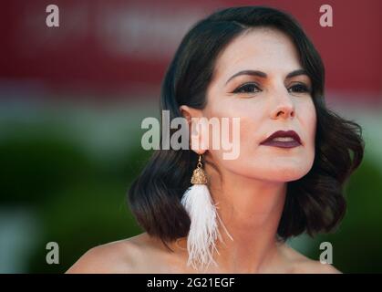 Malaga, Espagne. 07e juin 2021. L'actrice espagnole Noemi Ruiz sur le tapis rouge à l'intérieur de l'hôtel Miramar. La nouvelle édition du 24e Festival du film espagnol de Malaga, grand événement cinématographique en Espagne, présente les films candidats à gagner le prix "Biznaga de Oro", suivant toutes les mesures pour empêcher la propagation du coronavirus et pour garantir un événement sûr. Le festival aura lieu du 3 au 13 juin. (Photo de Jesus Merida/SOPA Images/Sipa USA) Credit: SIPA USA/Alay Live News Banque D'Images