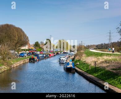 Canal de Beeston, Nottingham, Angleterre, Royaume-Uni Banque D'Images