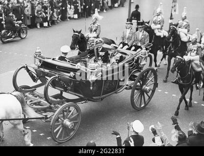 Frederick IX, 11.3.1899 - 14.1.1972, Roi du Danemark, 1947 - 1972, scène, INFO-DROITS-AUTORISATION-SUPPLÉMENTAIRES-NON-DISPONIBLE Banque D'Images