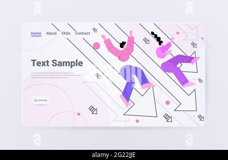 les hommes d'affaires qui ont sombrer dans la crise financière en chute libre risquent de faire faillite Illustration de Vecteur