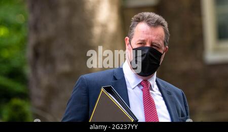 Londres, Royaume-Uni. 08 juin 2021. Mark Spenser, whip en chef, arrive à une réunion du cabinet au 10 Downing Street Londres. Crédit : Ian Davidson/Alay Live News Banque D'Images