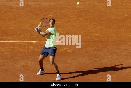 Paris, France. 07e juin 2021. Rafael Nadal d'Espagne pendant le tournoi de tennis Roland-Garros 2021, Grand Chelem le 7 juin 2021 au stade Roland-Garros à Paris, France - photo Nicol Knightman/DPPI crédit: DPPI Media/Alamy Live News Banque D'Images