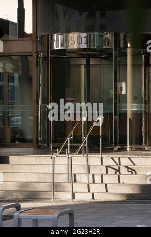 Extérieur des tribunaux centraux de Perth. Banque D'Images