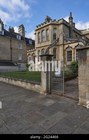 Bâtiments historiques le long du Paragon, une rue historique de la ville de Bath, classée au patrimoine mondial, à Somerset, au Royaume-Uni Banque D'Images