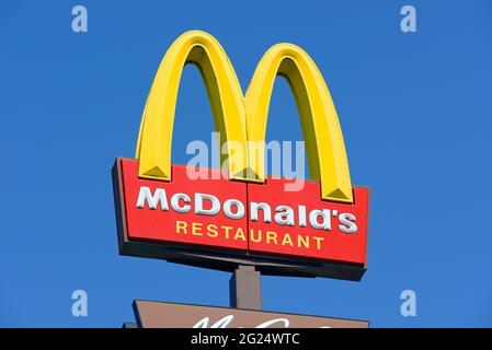 McDonald ' s signe Banque D'Images