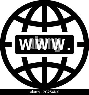 Domaine, Internet, icône Web - parfait pour la conception et le développement de sites Web, fichiers imprimés et présentations, supports promotionnels, Illustratio Illustration de Vecteur